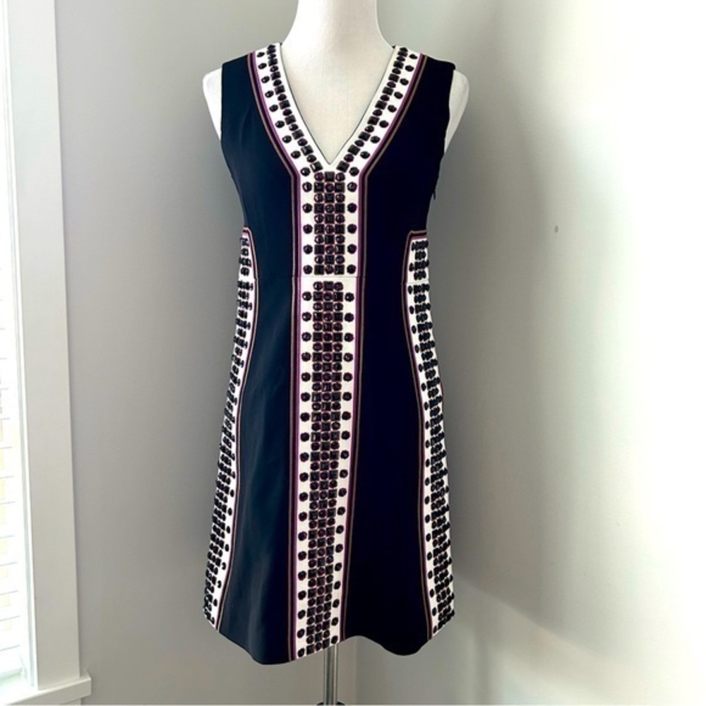 *Diane Von Furstenberg Beaded Panel Dress
